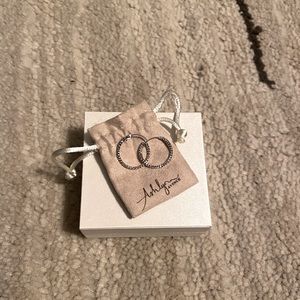 Silver hoop earrings